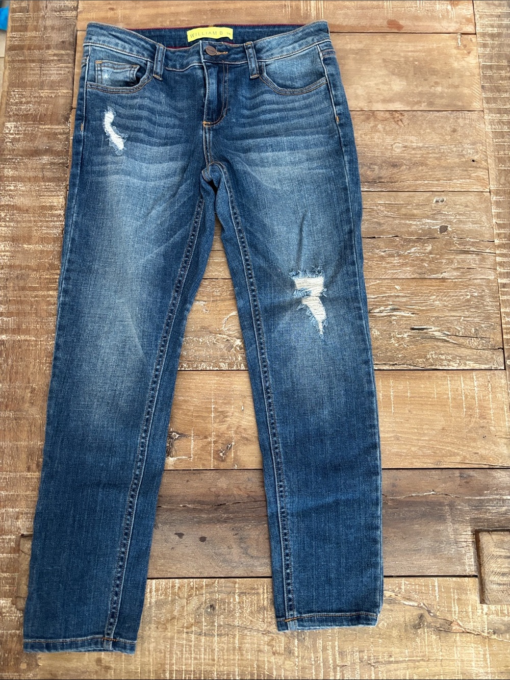 William B Distressed Jeans